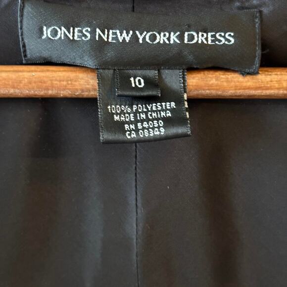 Jones New York Vintage Black Beaded Midi Dress – Size 10 - Picture 5 of 7